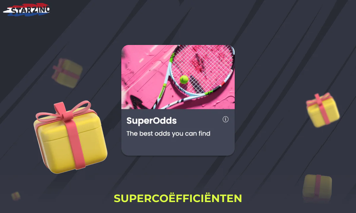 Eens per week super odds van Starzino op geselecteerde sportevenementen